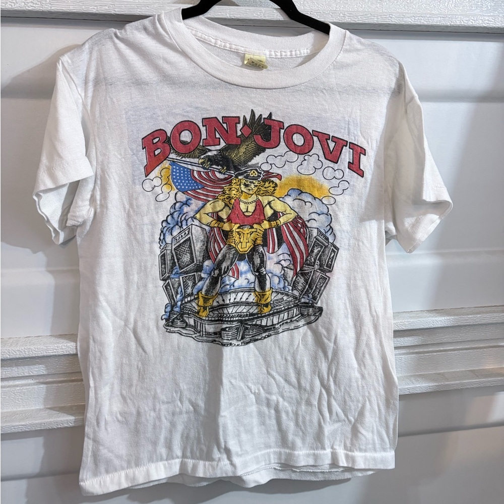 Bon Jovi vintage 1989 the homecoming giants stadium tour tee sold out concert